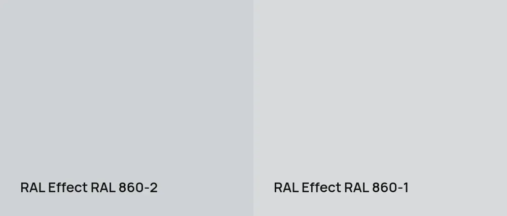 RAL Effect  RAL 860-2 vs RAL Effect  RAL 860-1