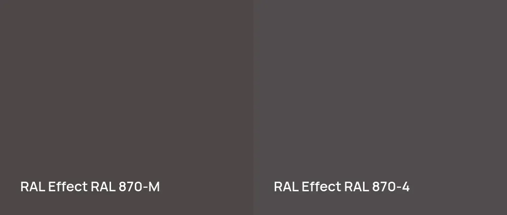 RAL Effect  RAL 870-M vs RAL Effect  RAL 870-4