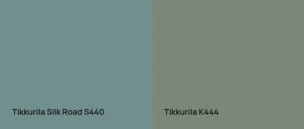 Tikkurila Silk Road S440 vs Tikkurila  K444