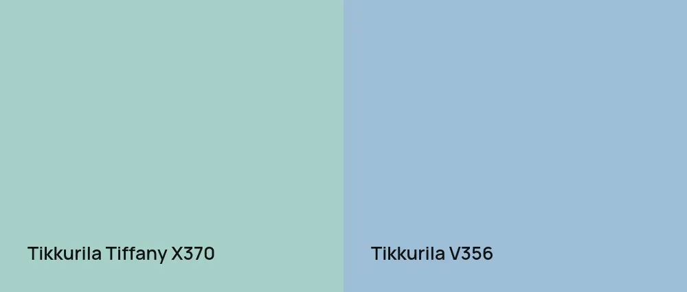 Tikkurila Tiffany X370 vs Tikkurila  V356