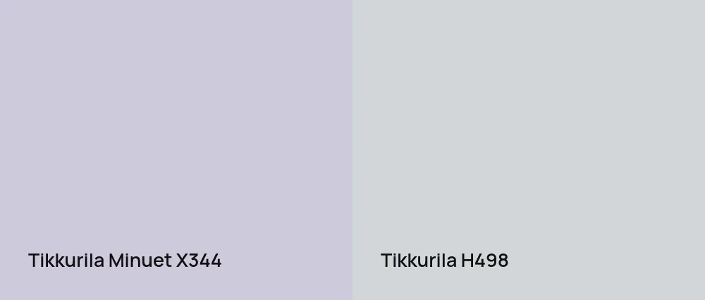 Tikkurila Minuet X344 vs Tikkurila  H498