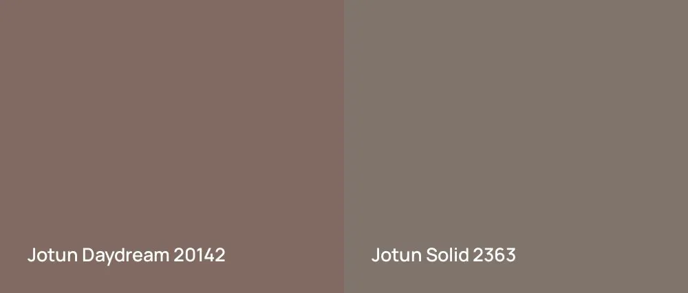 Jotun Daydream 20142 vs Jotun Solid 2363