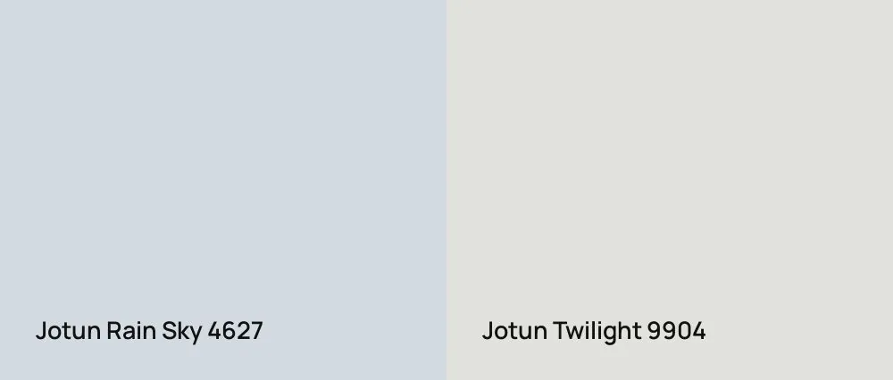 Jotun Rain Sky 4627 vs Jotun Twilight 9904