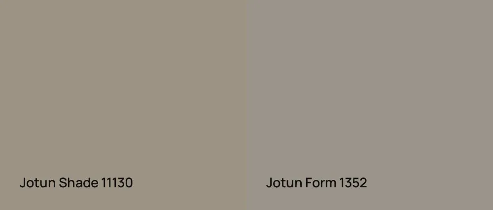 Jotun Shade 11130 vs Jotun Form 1352
