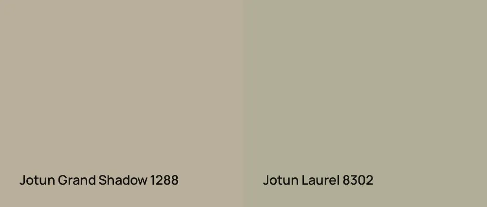 Jotun Grand Shadow 1288 vs Jotun Laurel 8302