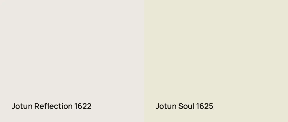 Jotun Reflection 1622 vs Jotun Soul 1625