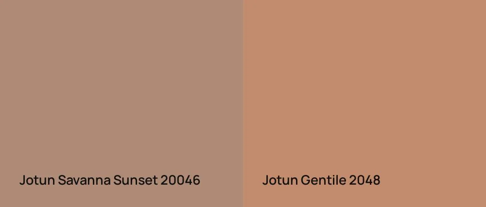 Jotun Savanna Sunset 20046 vs Jotun Gentile 2048