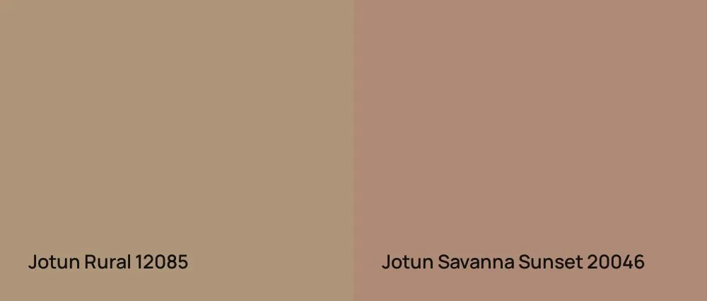 Jotun Rural 12085 vs Jotun Savanna Sunset 20046