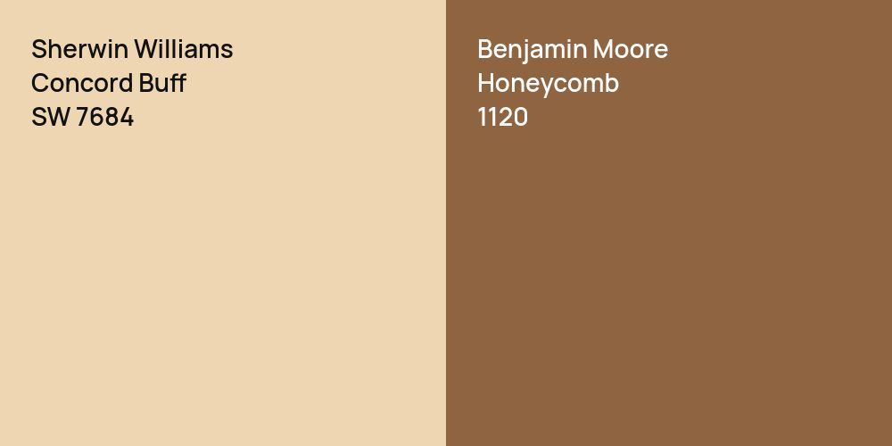 Sherwin Williams Concord Buff vs. Benjamin Moore Honeycomb