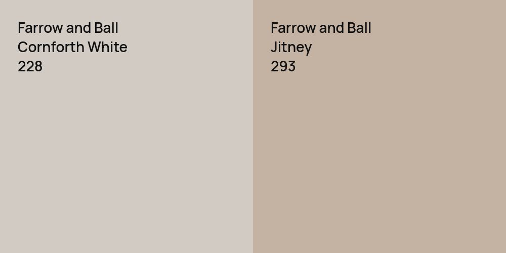 Farrow and Ball Cornforth White vs. Farrow and Ball Jitney