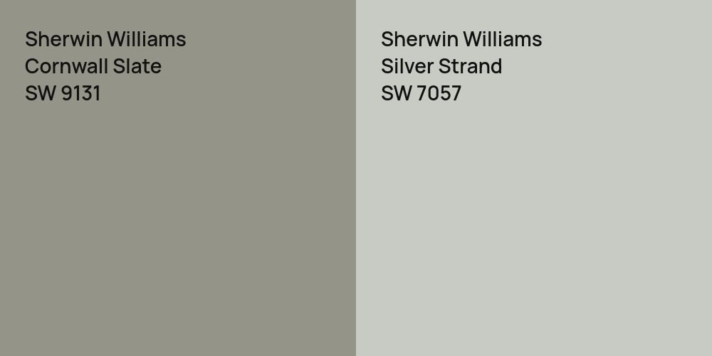 Sherwin Williams Cornwall Slate vs. Sherwin Williams Silver Strand