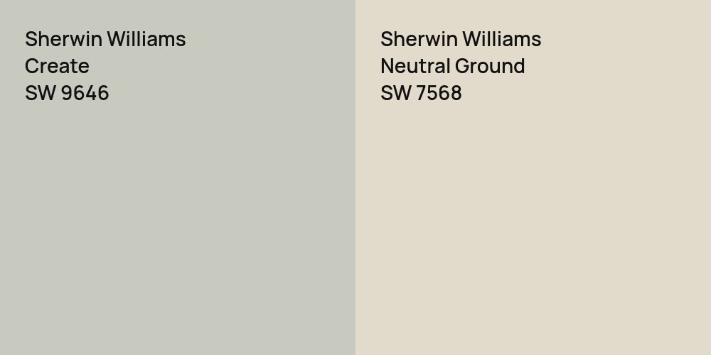 Sherwin Williams Create vs. Sherwin Williams Neutral Ground