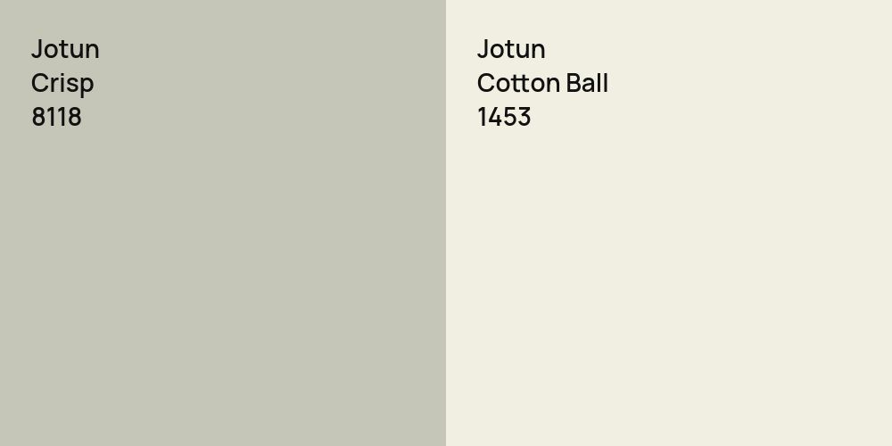 Jotun Crisp vs. Jotun Cotton Ball