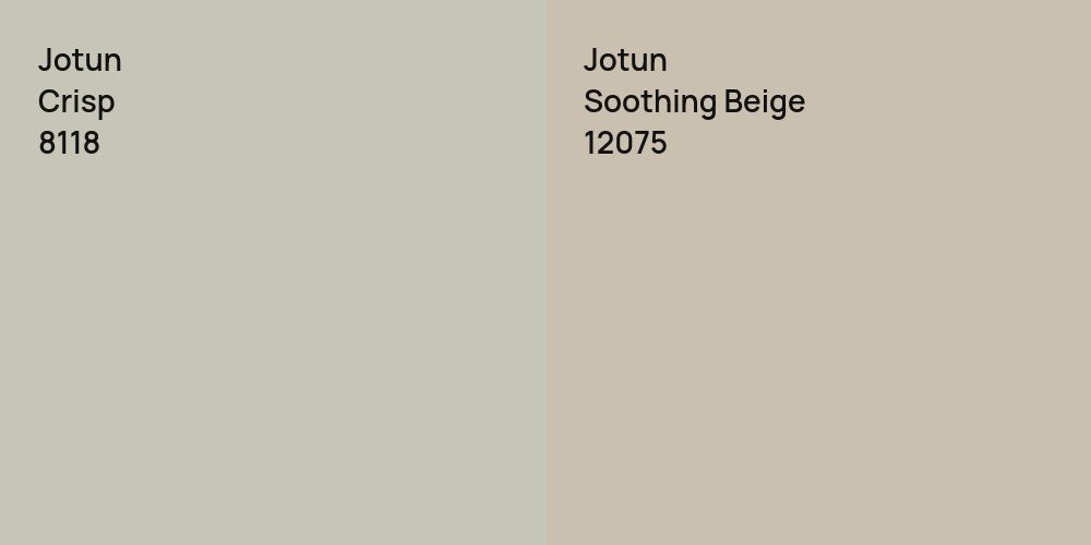 Jotun Crisp vs. Jotun Soothing Beige