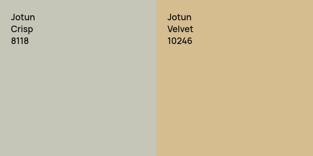 Jotun Crisp vs. Jotun Velvet