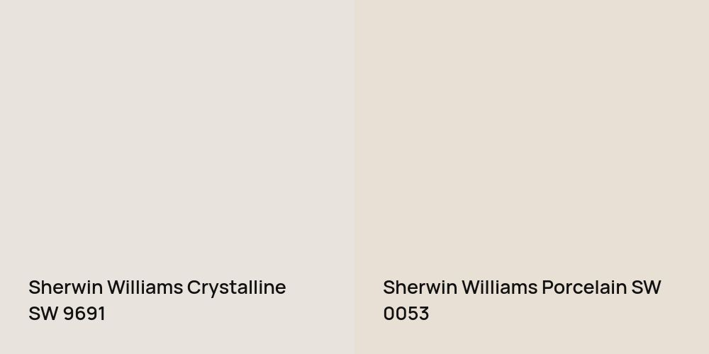 Sherwin Williams Crystalline vs. Sherwin Williams Porcelain