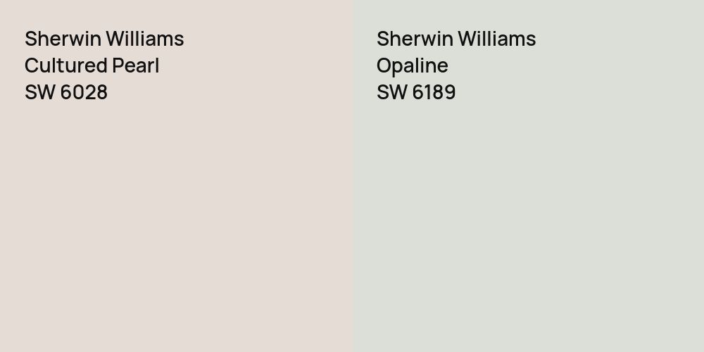 Sherwin Williams Cultured Pearl vs. Sherwin Williams Opaline