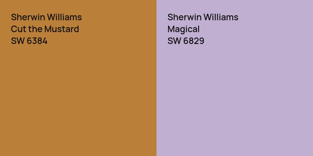 Sherwin Williams Cut the Mustard vs. Sherwin Williams Magical