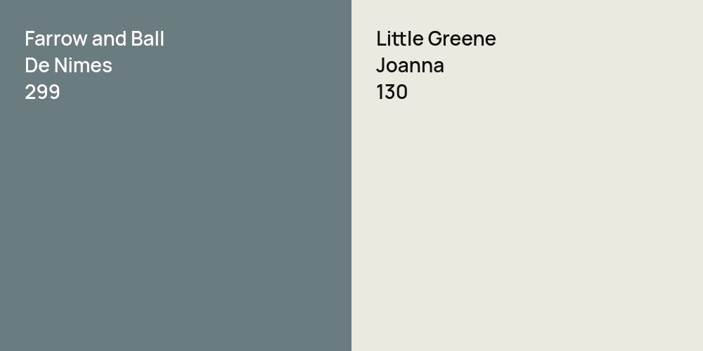 Farrow and Ball De Nimes vs. Little Greene Joanna