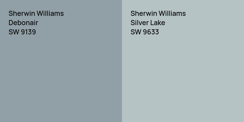 Sherwin Williams Debonair vs. Sherwin Williams Silver Lake