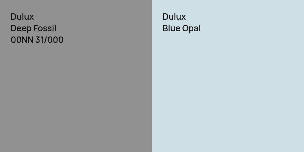 Dulux Deep Fossil vs. Dulux Blue Opal