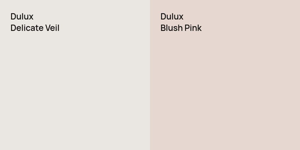 Dulux Delicate Veil vs. Dulux Blush Pink