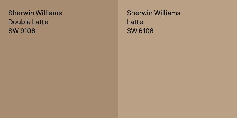 Sherwin Williams Double Latte vs. Sherwin Williams Latte