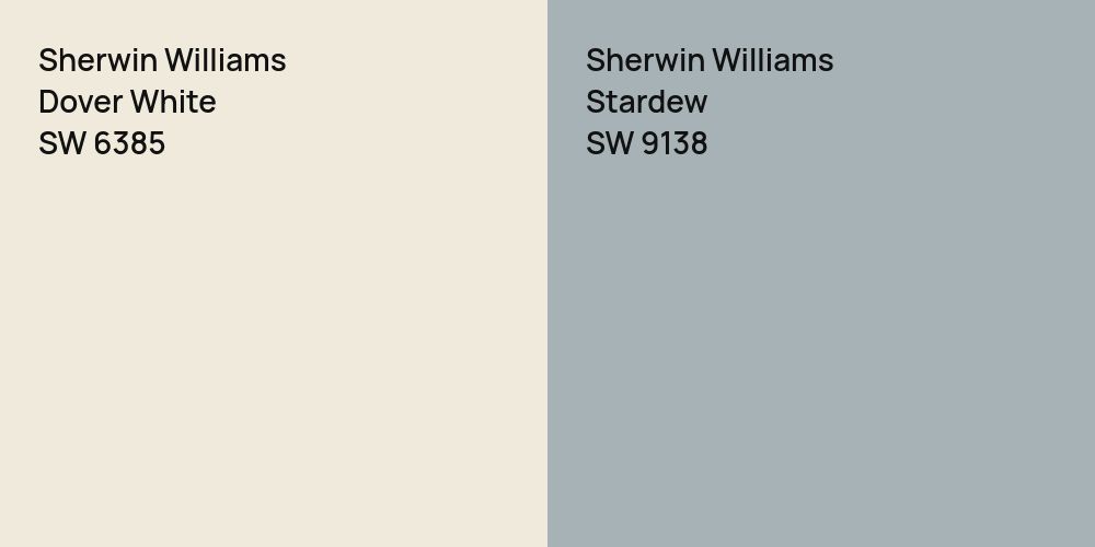 Sherwin Williams Dover White vs. Sherwin Williams Stardew