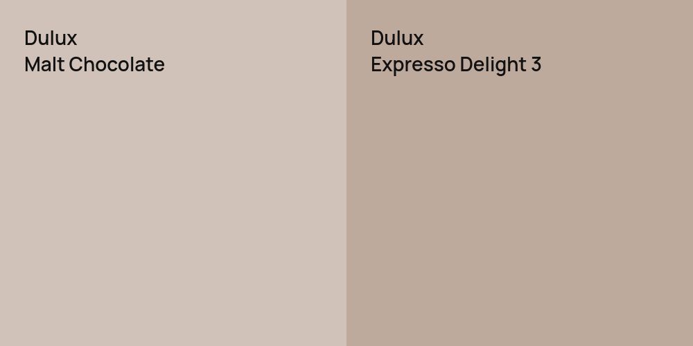 Dulux Malt Chocolate vs. Dulux Expresso Delight 3