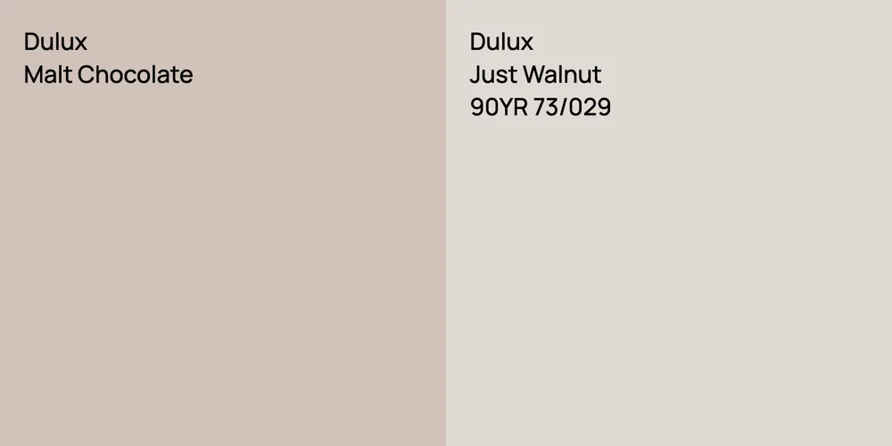 Dulux Malt Chocolate vs. Dulux Just Walnut