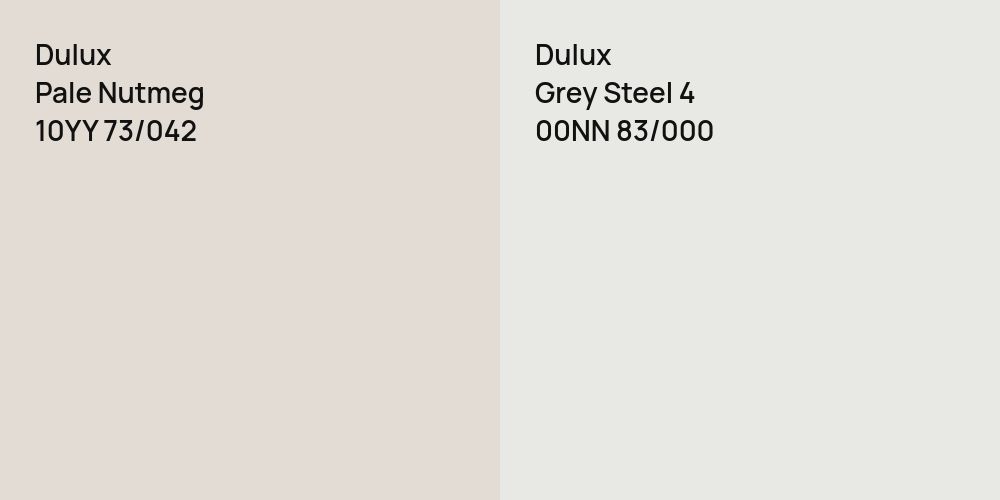 Dulux Pale Nutmeg vs. Dulux Grey Steel 4