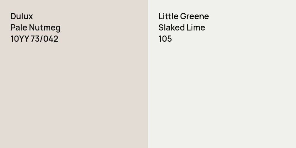 Dulux Pale Nutmeg vs. Little Greene Slaked Lime