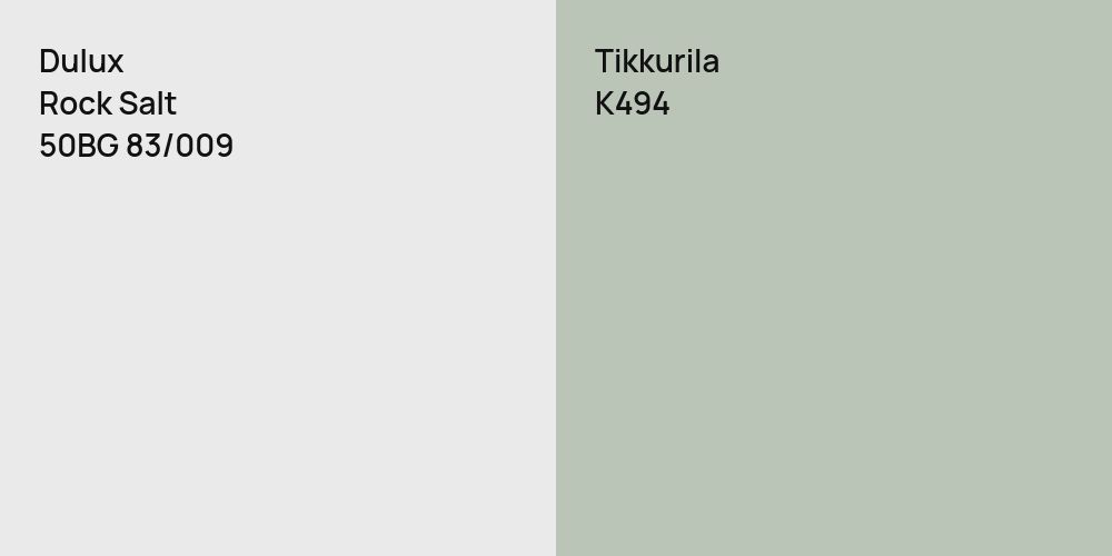 Dulux Rock Salt vs. Tikkurila K494