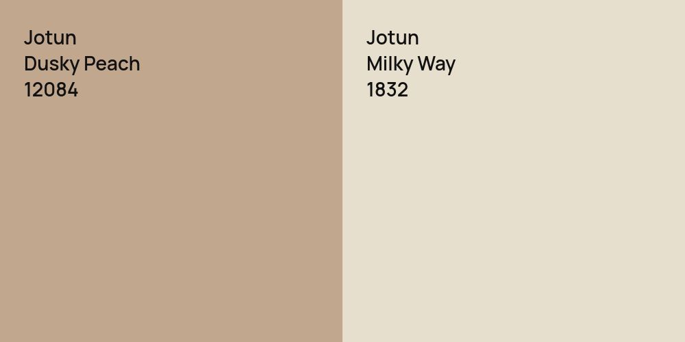 Jotun Dusky Peach vs. Jotun Milky Way