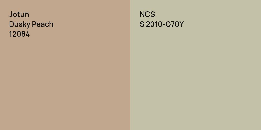 Jotun Dusky Peach vs. NCS S 2010-G70Y