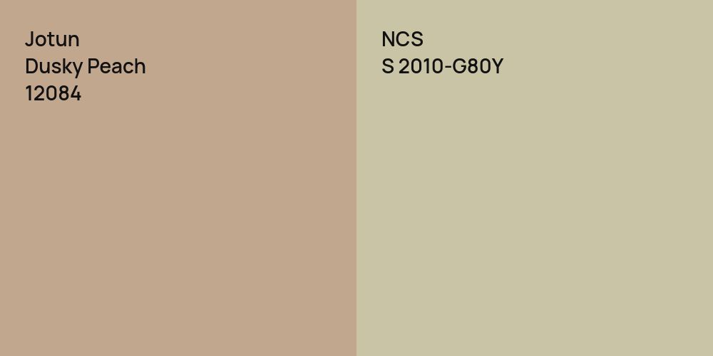 Jotun Dusky Peach vs. NCS S 2010-G80Y