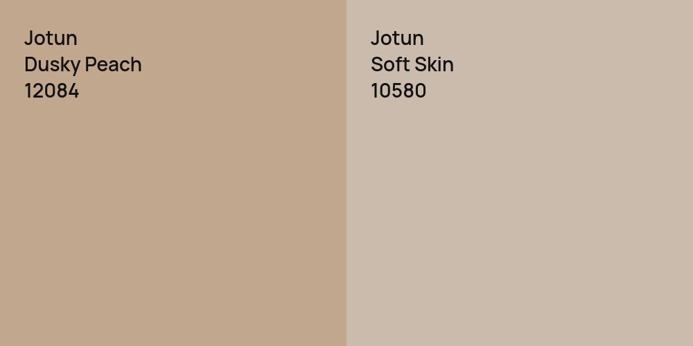 Jotun Dusky Peach vs. Jotun Soft Skin