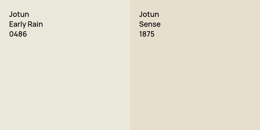 Jotun Early Rain vs. Jotun Sense