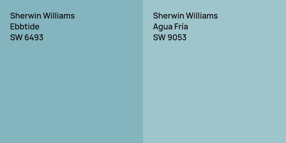 Sherwin Williams Ebbtide vs. Sherwin Williams Agua Fría