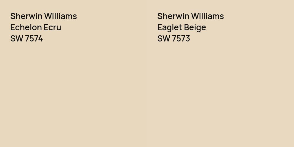 Sherwin Williams Echelon Ecru vs. Sherwin Williams Eaglet Beige