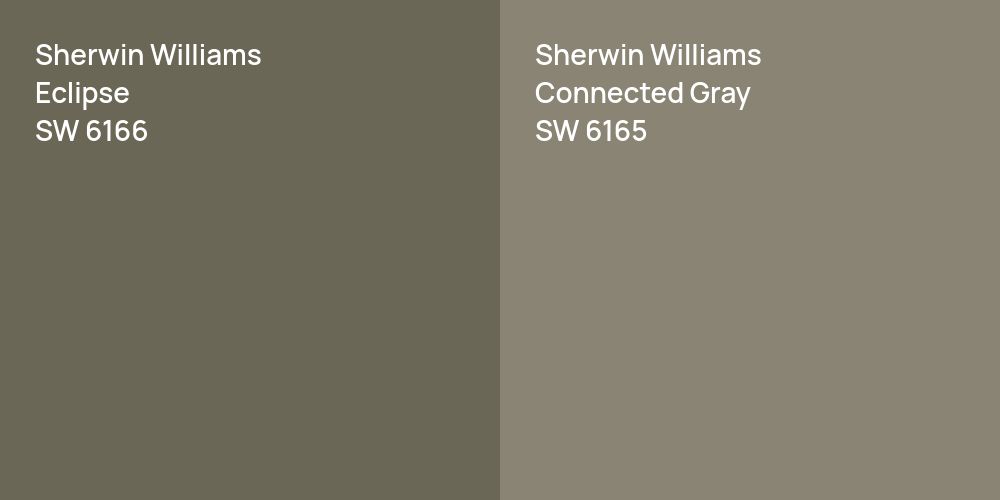 Sherwin Williams Eclipse vs. Sherwin Williams Connected Gray