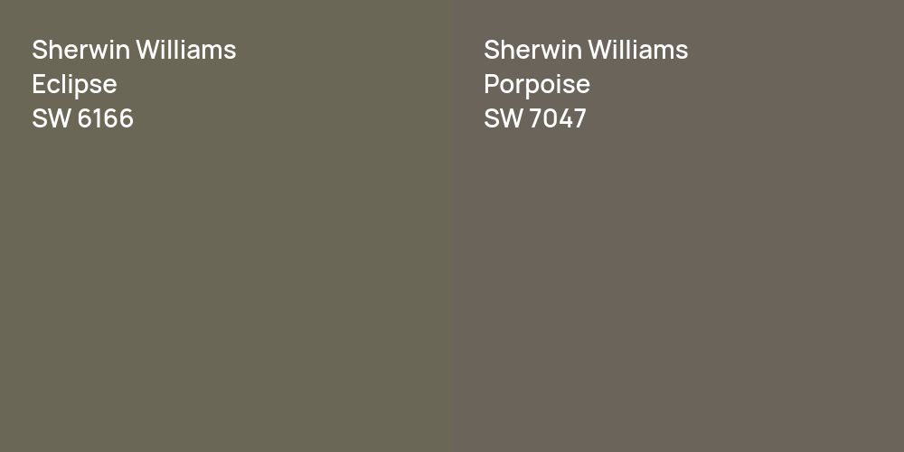 Sherwin Williams Eclipse vs. Sherwin Williams Porpoise