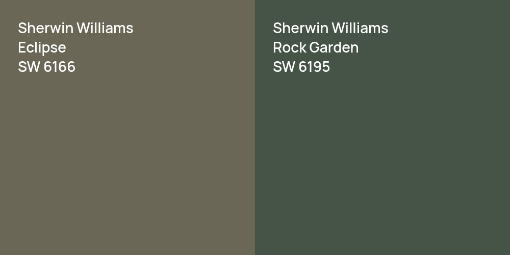 Sherwin Williams Eclipse vs. Sherwin Williams Rock Garden