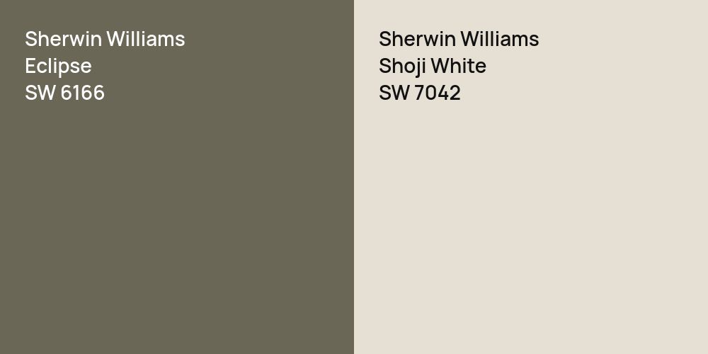 Sherwin Williams Eclipse vs. Sherwin Williams Shoji White