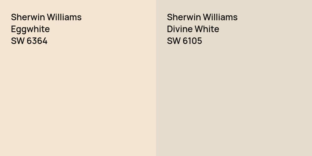 Sherwin Williams Eggwhite vs. Sherwin Williams Divine White