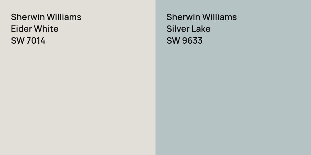 Sherwin Williams Eider White vs. Sherwin Williams Silver Lake