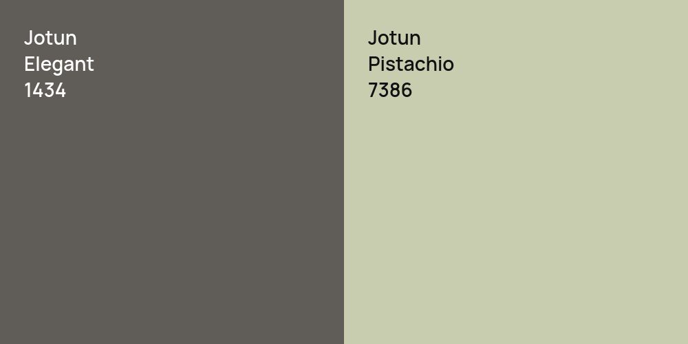 Jotun Elegant vs. Jotun Pistachio