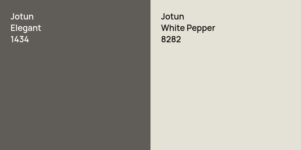 Jotun Elegant vs. Jotun White Pepper