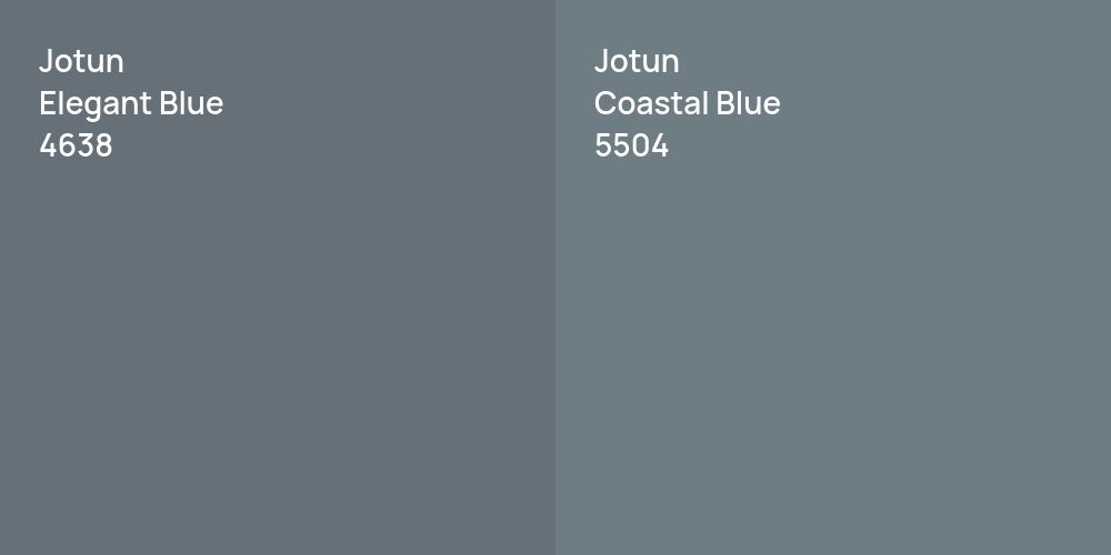 Jotun Elegant Blue vs. Jotun Coastal Blue