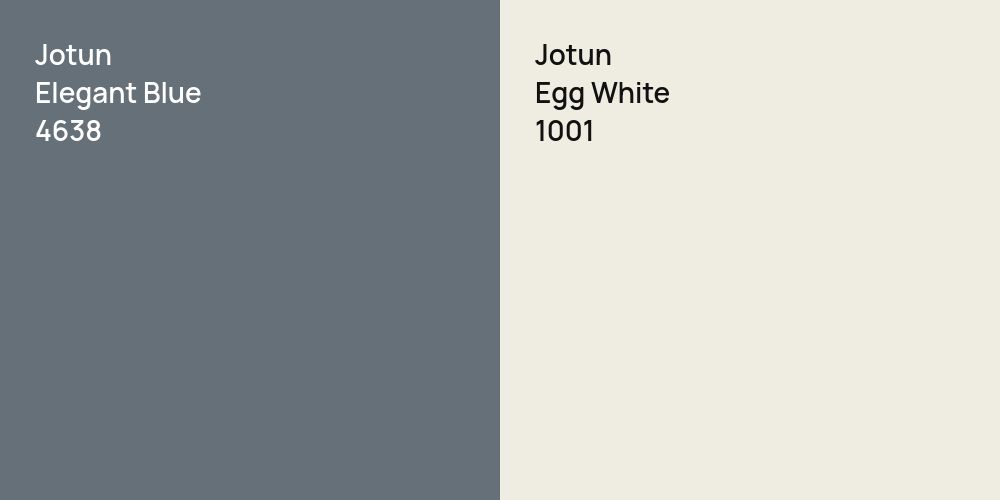 Jotun Elegant Blue vs. Jotun Egg White